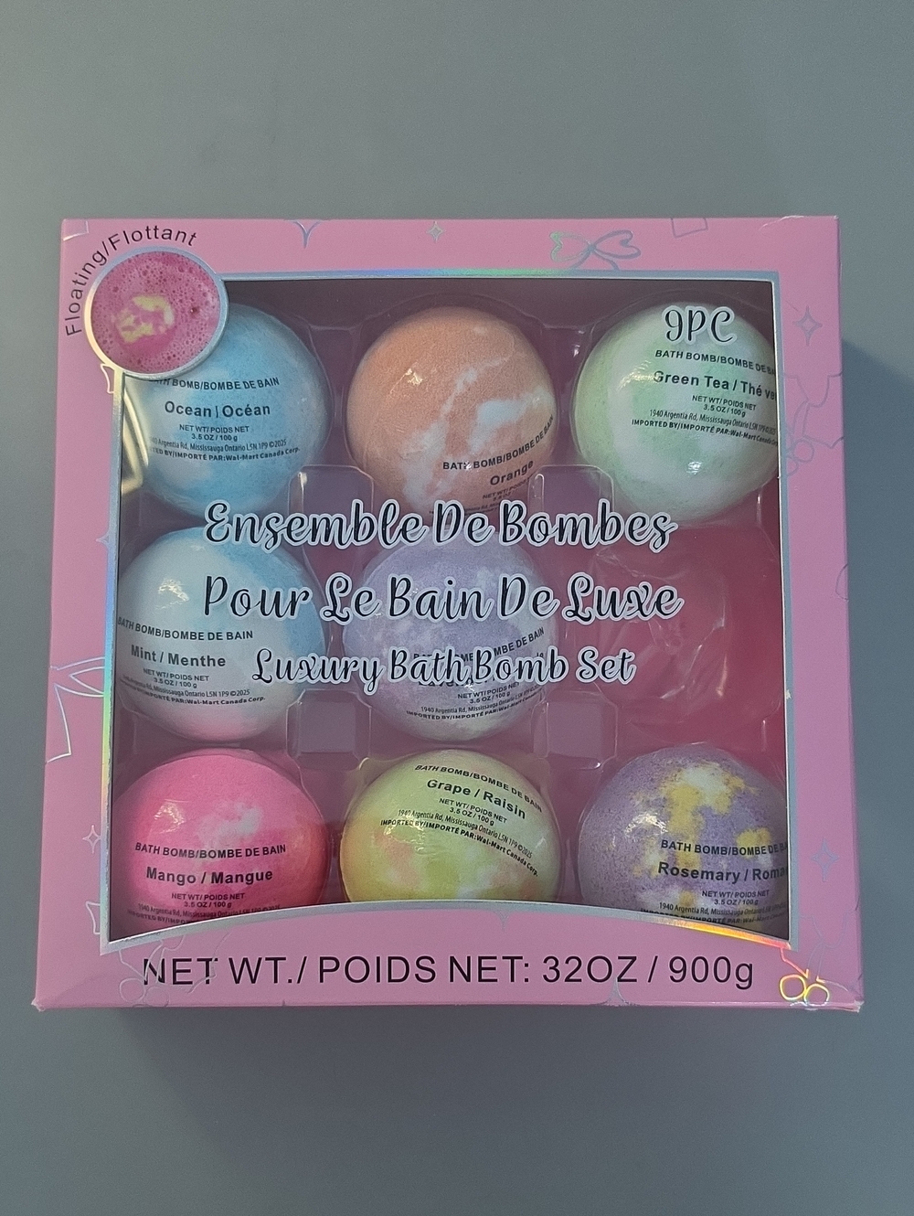 Luxury Bath Bomb Set - 8pc 1 Is Missing